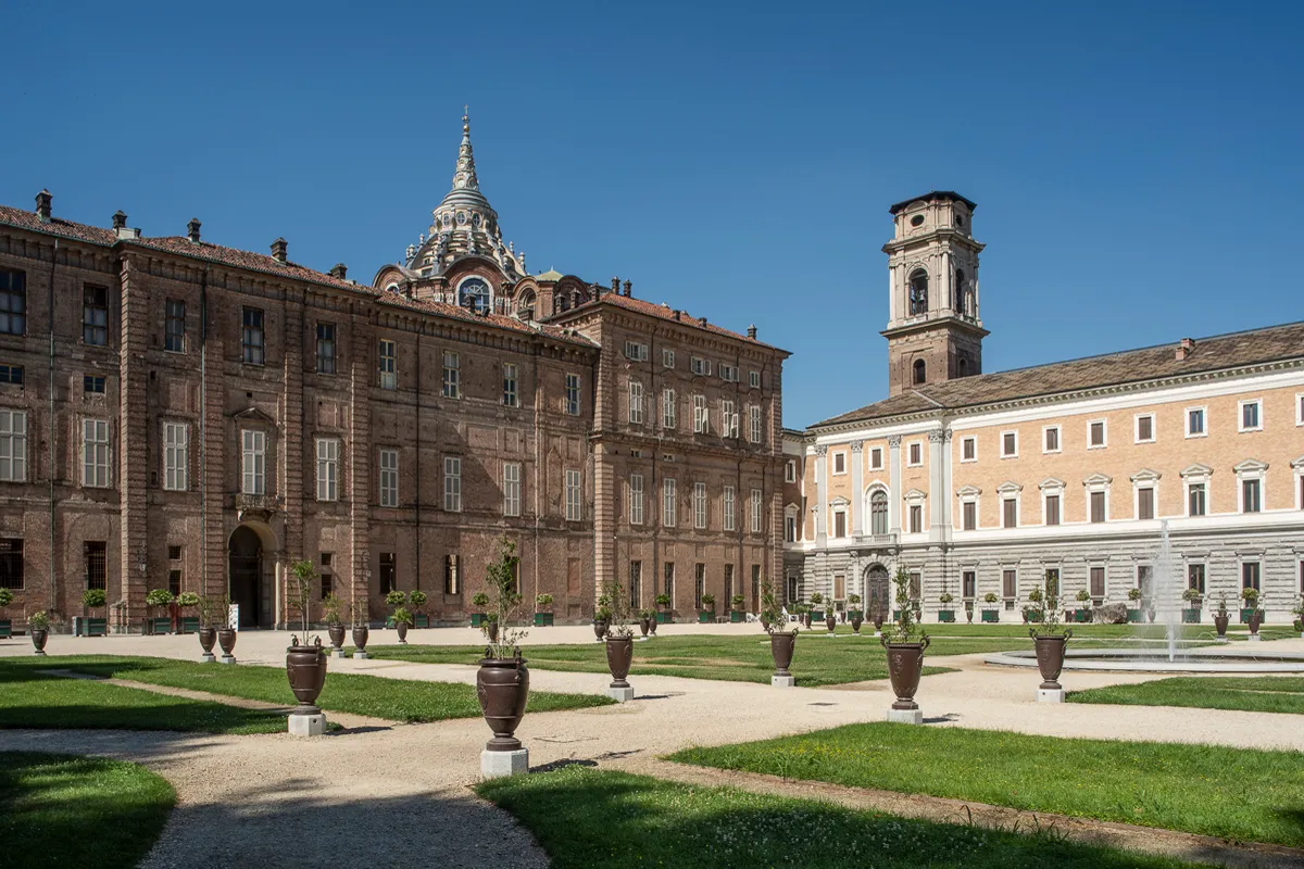 I Giardini Reali di Torino con il Palazzo Reale